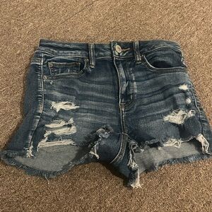 American Eagle Ripped Jean Shorts